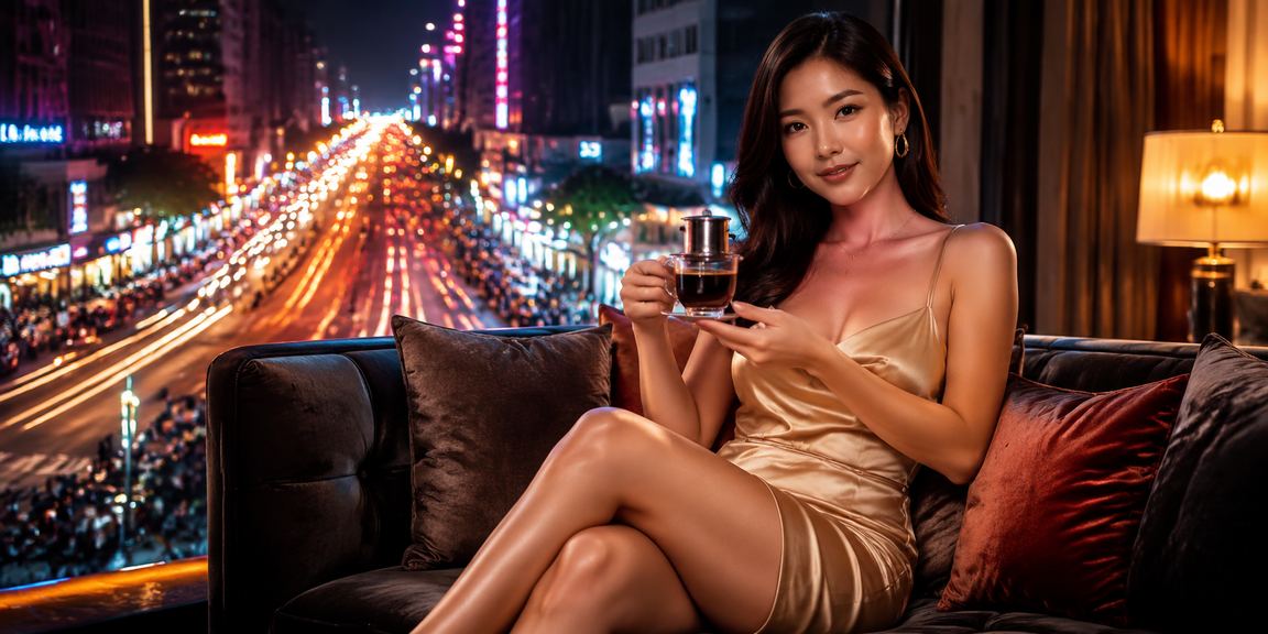 Người dùng tại TP.HCM đăng ký tài khoản kqdb qua điện thoại tại quán cà phê